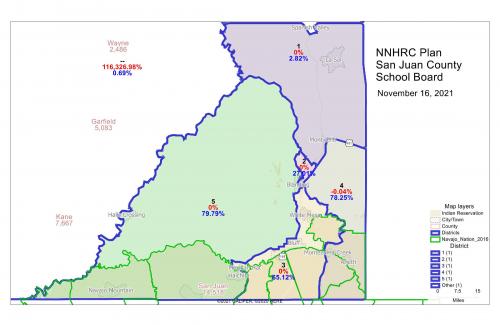 Navajo Nation Recommended School Board Map