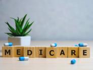 Medicare spelled in blocks
