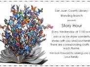 Blanding Library Story Hour is every Wednesday at 11:00 a.m.