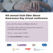 Utah Elder Abuse Awareness Day June 13, 2024