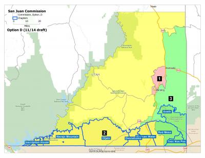 Commission District Option D Map